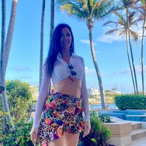 Jaded London printed skirt